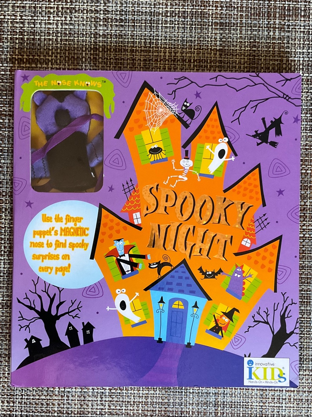 Spooky Night Finger Puppet Book with Magnetic Bat